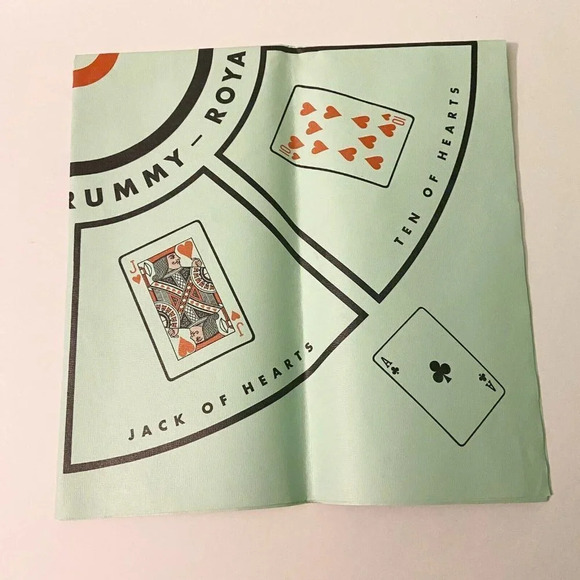 Vintage 1962 Rummy Royal Whitman Plastic Table Sheet Michigan  Rummy Game - Picture 16 of 16